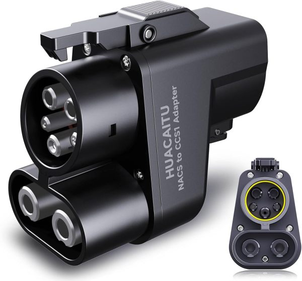 Tesla Supercharger Adapter, NACS to CCS Adapter, Fast Charge Your CCS1 EV at Tesla Superchargers, Electric Vehicle Charging Adapter for Ford, Rivian, GM, Volvo and Polestar EVs