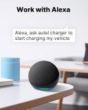Autel Home Level 2 EV Charger up to 50Amp, 240V, Indoor/Outdoor Car Charging Station, Flexible 25-Foot Cable,Hardwired, Silver