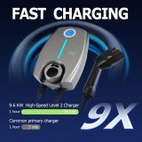 EP Home Smart Electric Vehicle Charger, 40 Amp Level 2 EV Charger, NEMA14-50 Wall Indoor/Outdoor Electric Car Charging Station, 240V, 25 Ft Cable