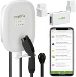 EMPORIA Level 2 EV Charger with PowerSmart Load Manager - Avoid Costly Panel Upgrades - Preconfigured for Hardwired Install with Whip, 240v Electric Car Charger w/ J1772 Charger, UL/Energy Star