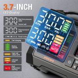 Portable Heavy-Duty Tire Inflator for Pickup Truck,RV, 300PSI Air Compressor, 9X Faster Inflator with 3.7 inch Digital Gauge. 5 Safety Protections and Cooling System for Truck, SUV, Compact Cars