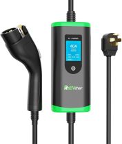 Level 2 EV Charger J1772, 40A Electric Vehicle Charging Station with 14-50 Plug, 40 Amps 9.6KW Charging Speed Adjustable Electric Car Charger for All EVs