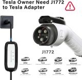 Portable EV Charger Level 1, 15Amp 110V, Electric Vehicle Charger with 21Ft Extension Cord,NEMA 5-15P for Plug-in Home EV Charging Station,Compatible with SAE J1772 EVs(Tesla Need Adapter)