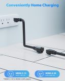 Level 1&2 EV Charger, Electric Vehicle Portable Charger with 25FT Cable, Home EV Charging Station for J1772 Electric Cars, 16Amp 110V-240V, NEMA 6-20 & NEMA 5-15 Plug