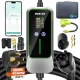 Level 2 EV Charger (J1772 & Tesla, 40A, 240V, 25FT, 9.68kw) Home/Travel Portable Electric Vehicle Charging Station,Adjustable Current/Timing Delay，Equipped with Smart APP