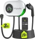 Level 2 EV Charger 40A Smart Electric Car Home Charger Motion-Activated Display 240V with NEMA 14-50 Plug J1772 Connector 25FT Cable APP and WiFi Vehicle Charging Stations ETL Listed