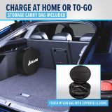 Asani Level 1 & 2 EV Charger - 110-240V at 16 Amps - Portable Electric Vehicle EV Charger with NEMA 6-20 with NEMA 5-15 Adapter Plug for J1772 Electric Cars