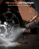 WOLFBOX Tire Inflator Portable Air Compressor, 150 PSI Air Pump for Car Tires with 12000 mAh Battery, 35L/Min Fast Inflation Air Compressor with Tire Pressure Gauge for Car, Motorcycle, Bicycle & Ball