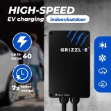 Grizzl-E Classic, Level 2 240V / 40A Electric Vehicle (EV) Charger, UL Certified, Metal Case Enclosure, Indoor/Outdoor Electric Car Fast Wall Charging Station, NEMA 14-50 Plug, Classic Black