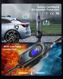 Level 2 EV Charger 40Amp 9.6kW 240V EV Charger Level 2 with Smart LED Screen, 16/20/24/32/40A, 12 Hours Delay Timer, 21FT Electric Car Charger with Bag/Wall Mount/Cable Holder, NEMA 14-50P J1772 Evs