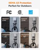 WOLFBOX Level 2 EV Charger 50 Amp - Smart Display, RFID Card, 25ft Cable, Outdoor/Indoor, Hardwired EV Charger Level 2, WiFi Enabled Electric Car Charger, 240V Electric Vehicle Charging Stations