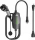Level 1&2 EV Charger, Electric Vehicle Portable Charger with 25FT Cable, Home EV Charging Station for J1772 Electric Cars, 16Amp 110V-240V, NEMA 6-20 & NEMA 5-15 Plug