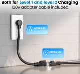 GODIAG Level 1+2 EV Charger - ETL Certified, 16Amp, 110V-240V, 20ft Cable, Portable Electric Car Charger for J1772 EVs with NEMA 6-20 & NEMA 5-15 Plug