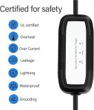 Portable EV Charger Level 1, 15Amp 110V, Electric Vehicle Charger with 21Ft Extension Cord,NEMA 5-15P for Plug-in Home EV Charging Station,Compatible with SAE J1772 EVs(Tesla Need Adapter)