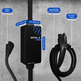 Grizzl-E Mini Connect Level 2 Portable 240V / 40A Electric Vehicle (EV) Charger Metal Case Indoor/Outdoor Electric Car Fast Charging Station, NEMA 14-50, NEMA 5-15P, NEMA TT-30P, NEMA 14-30P