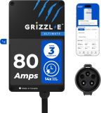 Grizzl-E Ultimate Level 2 Fastest 80A / 19.2 kW Electric Vehicle (EV) Charger, UL Tested and Certified, Metal Case, Indoor/Outdoor Electric Car Fast Charging Station, Hardwired, Classic Black, J1772