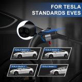 BOSDNATUN Tesla Original Level 2 EV Charger up to 48a 240V Electric Vehicle EV Charger NEMA 14-50 Plug for Tesla Cars j1772 Cars Home Wall Charger/Charging Station （Silver）