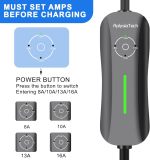 Level 1+2 Tesla EV Charger,16 Amp 120V /240V,Adjustable Plug-in Electric Vehicle Charging Station with 21FT Cable NEMA 6-20 Plug NEMA 5-15 Adapter, Compatible with All Tesla Models X/Y/3/S