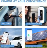 EV Charger Level 2，50 Amp Charge Station, 240V Level 2 Charger,Indoor/Outdoor EVSE, 25Ft Cable Level 2 ev Charger, 2.4GWiFi/APP/RFID Card (NEMA14-50 Plug or Hardwired)