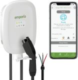 EMPORIA Level 2 EV Charger - NEMA 14-50 EVSE w/ J1772 Charger - 48 amp EV Charger Level 2, 240v WiFi Enabled Electric Vehicle Charging Station, 24ft Electric Car Charger Cable, White