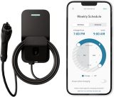 FLO Home X6 Level 2 Electric Vehicle Charging Station, 12 kW at 50 amp/240 V, Fast Home Charging for All EVs, Hardwired, UL/Energy Star Certified, 25 ft Cable, Toughest Outdoor Rating, Black Aluminum
