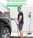 Autel Home Level 2 EV Charger up to 50Amp, 240V, Indoor/Outdoor Car Charging Station, Flexible 25-Foot Cable,Hardwired, Silver