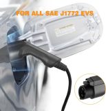 40 Amp Level 2 Portable EV Charger Charging Cable Station, Electric Vehicle Charger Plug-in EV Charging Station with All J1772 EV Cars (240 Volt, 25ft Cable, NEMA 14-50)