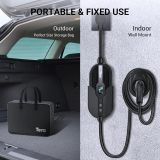 Tera Electric Vehicle Charger for Tesla: Level 1 & 2 J1772 32A 8A 110V 240V ETL Energy Star Wall Connector Dual Use EV Portable NEMA 14-50 & 5-15 Wi-Fi Enabled 25FT Cable with Holder P01