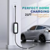 Portable EV Charger Level 1, 15Amp 110V, Electric Vehicle Charger with 21Ft Cable,NEMA 5-15P for Plug-in Home EV Charging Station,Compatible with SAE J1772 EVs and Tesla(Adapter Required)