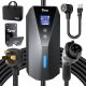 Tera Electric Vehicle Charger Portable: Level 2 & 1 J1772 16A 8A 110V 240V ETL NEMA 14-50 Plug Indoor & Outdoor EV Charging Station with NEMA 5-15 Adapter Cord 23FT Cable P02