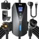 Tera Electric Vehicle Charger Portable: Level 2 & 1 J1772 16A 8A 110V 240V ETL NEMA 14-50 Plug Indoor & Outdoor EV Charging Station with NEMA 5-15 Adapter Cord 23FT Cable P02