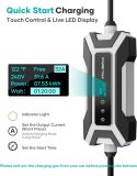 Electric Vehicle Charger Level 2 J1772 Portable EV Charger 32A 16A 240V ETL NEMA14-50 Plug Fast EV Car Charging Station with Wi-Fi 25ft Cable Holder