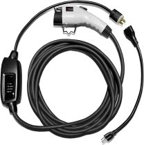 Schumacher Electric SC1455 Level 2 EV Charger - With Adaptor + 28-Foot Charging Cable - Portable EV Charger Level 1 + 2 - Up to 16A - 120V or 240V - Charges EVs 3X Faster
