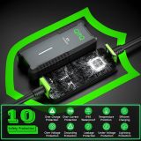 QPQ Level 1-2 EV Charger, 16 Amp 110-240V Portable Electric Car Charger, Electric Vehicle Charging Stations with NEMA 6-20 Plug & NEMA 5-15 Adapter for J1772, Level 2 EV Charger with 21 FT Cable
