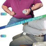 Airplane Seat Belt Extender, 7-31  Airline Seatbelt Extender Adjustable - FITS ALL Airlines in US Except Southwest-Free Carrying Case (Silver)