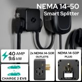 NeoCharge Smart Splitter NEMA 14-50 - Avoid Panel Upgrades/Rewiring, UL Certified, Auto-Switching, Unlock Dual Electric Vehicle (EV) Charging, Save on Installation (240V, 40 Amp)…