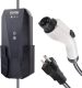 VEVOR Level 1+2 EV Charger, 16 Amp 110-240V, Portable Electric Vehicle Charger with 25 ft Charging Cable NEMA 6-20 Plug NEMA 5-15 Adapter, Plug-in Home EV Charging Station for SAE J1772 Electric Cars