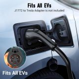 Tera Electric Vehicle Charger Portable: Level 2 & 1 J1772 16A 8A 110V 240V ETL NEMA 6-20 Plug Indoor & Outdoor EV Charging Station with NEMA 5-15 Adapter Cord 23FT Cable B08