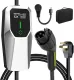 Level 1 2 Electric Vehicle Charger 26ft EV Portable Charging Cable with NEMA 14-50/5-15 Plug 7.68Kw 32A Current Adjustable EV & Plug-in Hybrid Car Charger for SAE_J1772