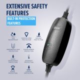 Asani Level 1 & 2 EV Charger - 110-240V at 16 Amps - Portable Electric Vehicle EV Charger with NEMA 6-20 with NEMA 5-15 Adapter Plug for J1772 Electric Cars
