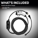 Schumacher Electric SC1455 Level 2 EV Charger - With Adaptor + 28-Foot Charging Cable - Portable EV Charger Level 1 + 2 - Up to 16A - 120V or 240V - Charges EVs 3X Faster