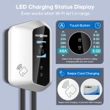 Paris Rhône Level 2 EV Charger, 48 Amp UL Listed 11.5KW EV Charger for Home Level 2 with Smartlife App Control, Wi-Fi & Bluetooth Level 2 EV Charger with 25 Foot Cable for Electric Vehicles