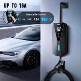 Tera Electric Vehicle Charger Portable: Level 2 & 1 J1772 16A 8A 110V 240V ETL NEMA 6-20 Plug Indoor & Outdoor EV Charging Station with NEMA 5-15 Adapter Cord 23FT Cable B08