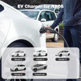 GRECELL Tesla Level 2 EV Charger, ETL Certified 32A 240V 7.68kW NACS for Tesla, Mobile Electric Vehicle Charging Station Portable Car Charger Current Adjustable with 25ft Cable and NEMA 14-50 Plug