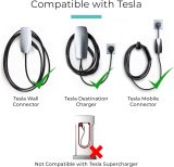 Lectron [Only for J1772 EVs Tesla to J1772 Charging Adapter, Max 48 Amp & 250V - Compatible with Tesla High Powered Connectors, Destination Chargers, and Mobile Connectors (Black)