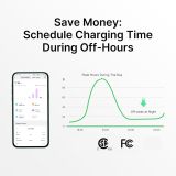 Autel Home Smart Electric Vehicle (EV) Charger up to 50Amp, 240V, Indoor/Outdoor Car Charging Station with Level 2, Wi-Fi and Bluetooth Enabled EVSE, Hardwired,25-Foot Cable,Sierra Blue