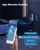ElecFylo Smart Level 2 EV Charger for Home - 3.5  Large Screen, 27FT Cable, 40A 240V, WiFi/Bluetooth Enabled, RFID Card, NEMA 6-50 Plug, Fast Electric Vehicle Charging Station, FCC/CP65 Certified