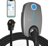 EP Home Smart Electric Vehicle Charger, 40 Amp Level 2 EV Charger, NEMA14-50 Wall Indoor/Outdoor Electric Car Charging Station, 240V, 25 Ft Cable