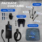 Grizzl-E Mini Connect Level 2 Portable 240V / 40A Electric Vehicle (EV) Charger Metal Case Indoor/Outdoor Electric Car Fast Charging Station, NEMA 14-50, NEMA 5-15P, NEMA TT-30P, NEMA 14-30P