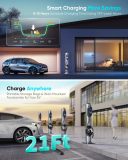 Level 2 EV Charger 40Amp 9.6kW 240V EV Charger Level 2 with Smart LED Screen, 16/20/24/32/40A, 12 Hours Delay Timer, 21FT Electric Car Charger with Bag/Wall Mount/Cable Holder, NEMA 14-50P J1772 Evs